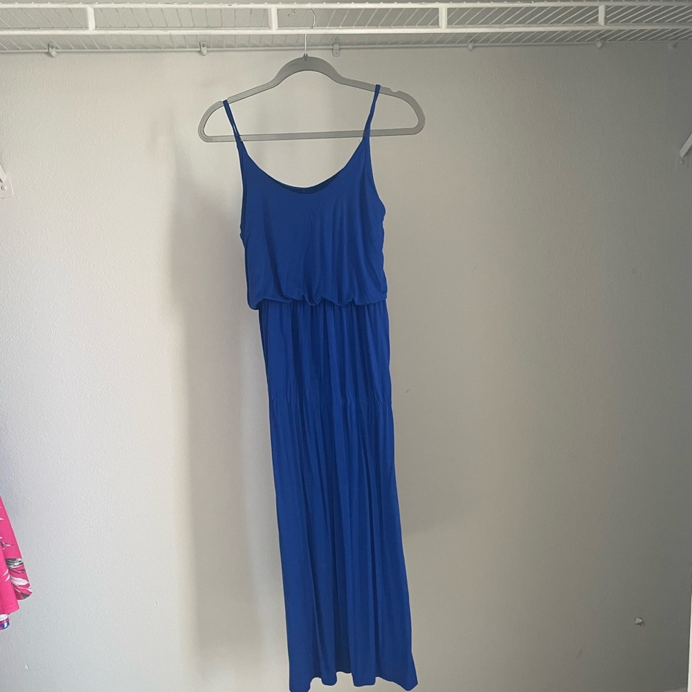 Cobalt blue maxi dress